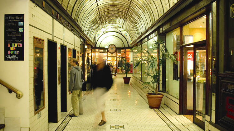 Shopping at Cathedral Arcade