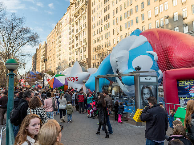 Watch the balloons from the Macy’s Thanksgiving Parade be inflated on Wednesday Watch the balloons from the Macy’s Thanksgiving Parade be inflated on Wednesday