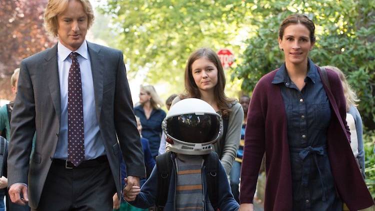 Wonder, Owen Wilson, Jacob Tremblay and Julia Roberts