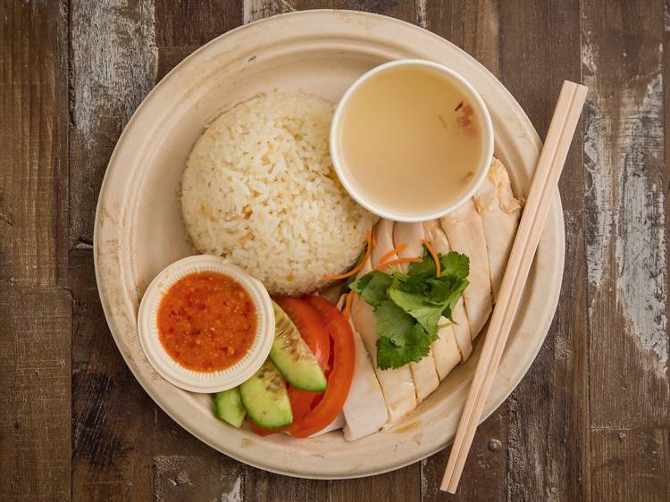 Chatterbox chicken rice at Alex Lee Kitchen, $14