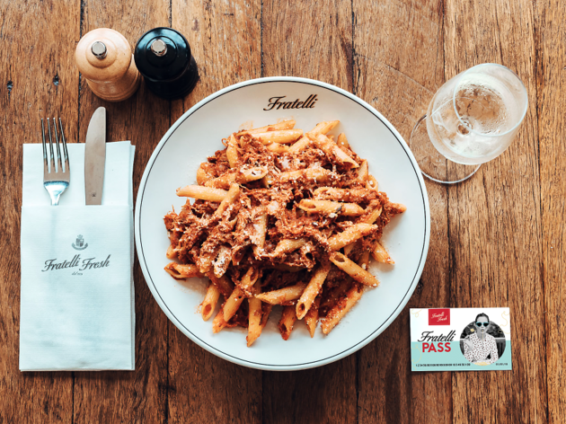 Fratelli Fresh pasta pass A bowl of pasta
