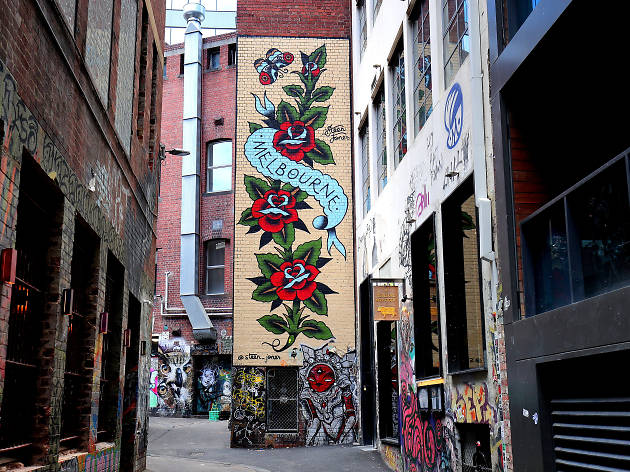 Duckboard Place, Melbourne Street Art 2017, Photo credit: Graham Denholm Duckboard Place, Melbourne Street Art 2017, Photo credit: Graham Denholm