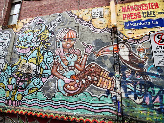 Rankins Lane, Melbourne Street Art 2017, Photo credit: Graham Denholm Rankins Lane, Melbourne Street Art 2017, Photo credit: Graham Denholm