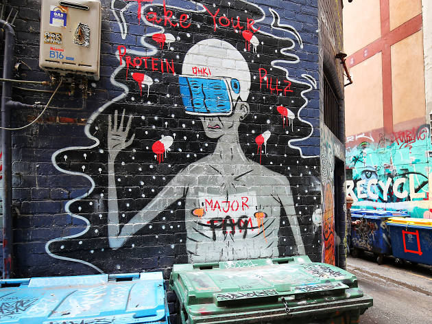 Stevenson Lane, Melbourne Street Art 2017, photo credit: Graham Denholm Stevenson Lane, Melbourne Street Art 2017, photo credit: Graham Denholm