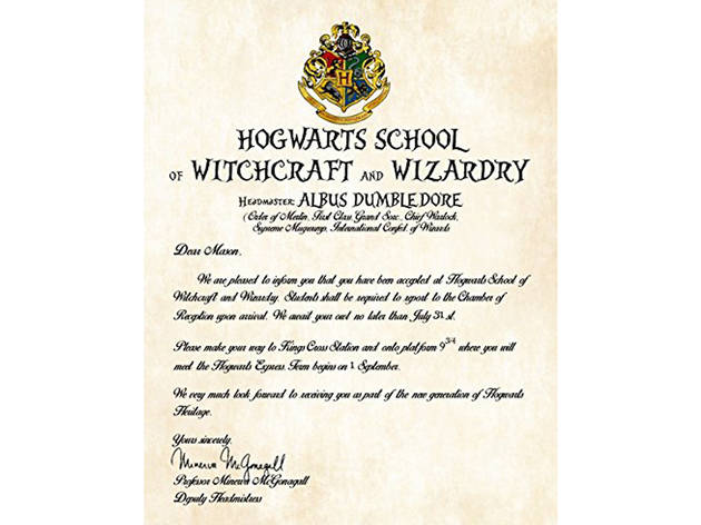 Personalized Hogwarts Letter Personalized Hogwarts Letter