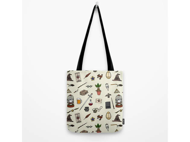 Potter Print Tote Bag Potter Print Tote Bag