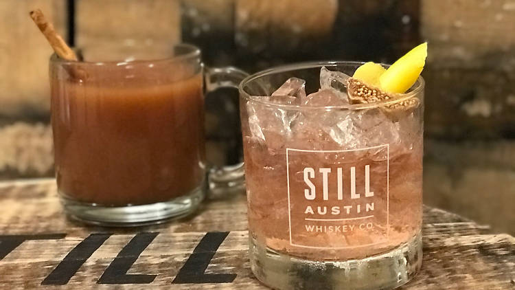 Fig old-fashioned at Still Austin Whiskey Co.