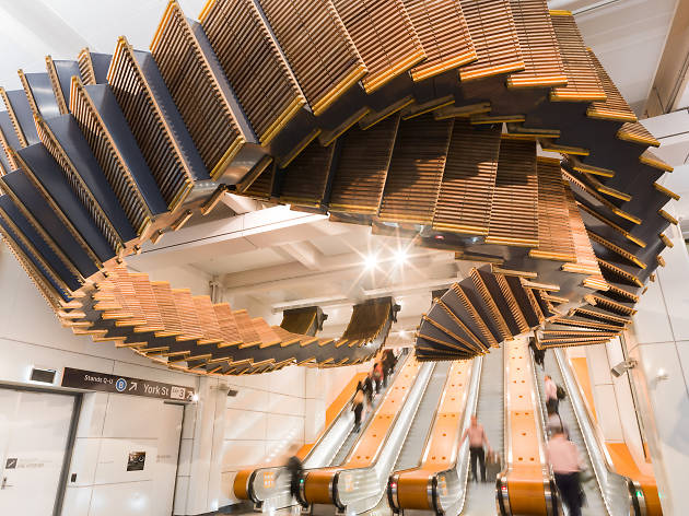 Interloop, Wynyard Station 2017, artist: Chris Fox, photo credit: Josh Raymond Chris Fox's art installation at Wynyard Station