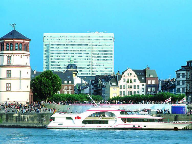 Hop-on, hop-off bus tour and Rhine river sightseeing cruise