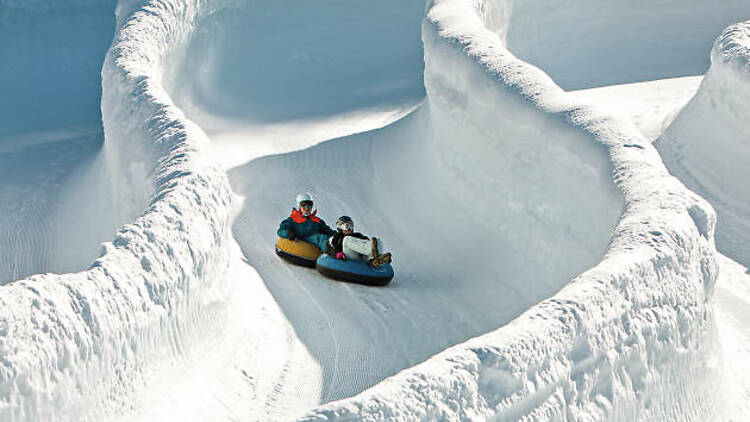 A Swiss sledging dream: Tobogganing Park, Leysin, Switzerland