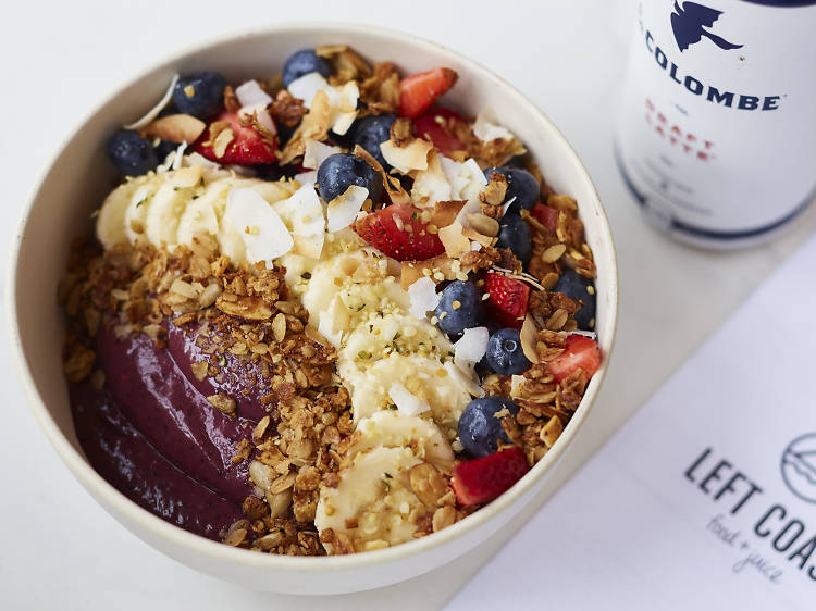 Left Coast acai bowl at Left Coast