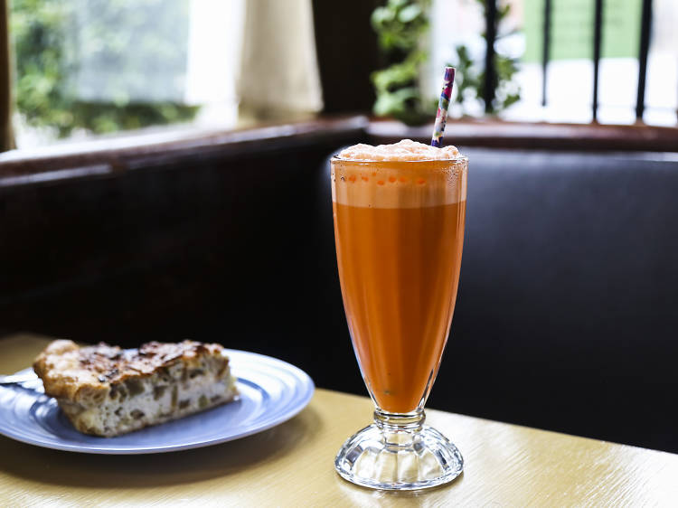 Thai tea egg cream at Spinning J