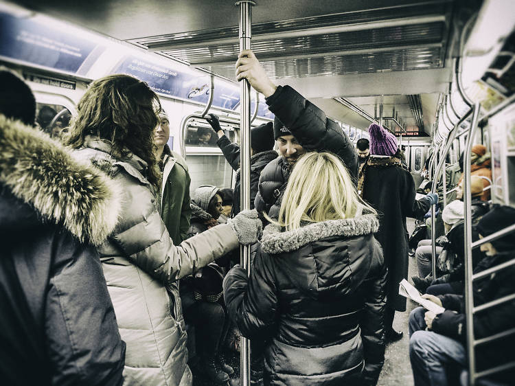 There’s no reason to completely freak out just because another subway rider sits on your coat