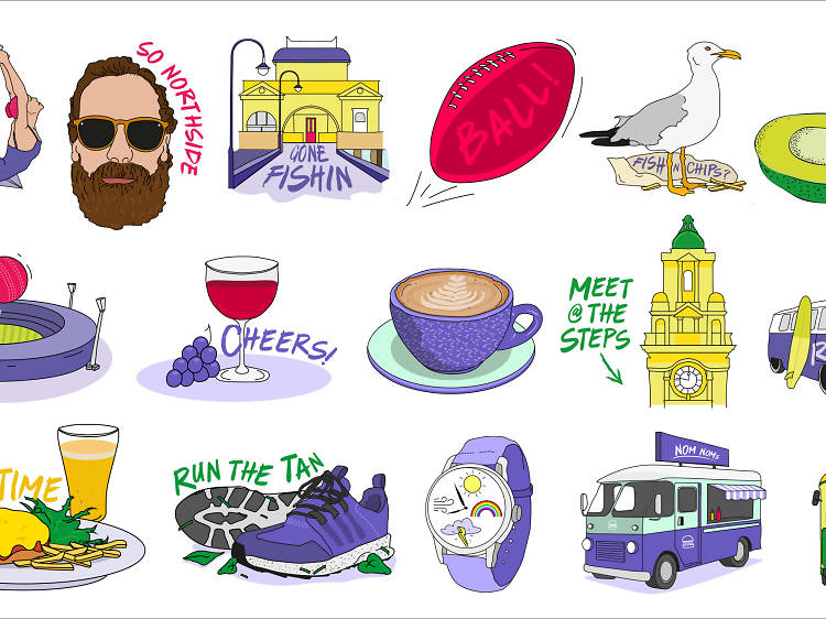 Bank of Melbourne emoji stickers