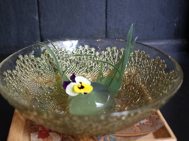 top 100 dishes - sakagura - raindrop cake