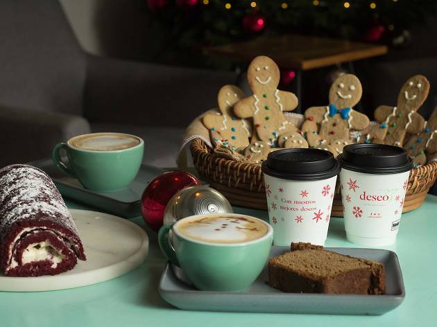 Postres navideños Postres y cafés navideños en Deseo Café