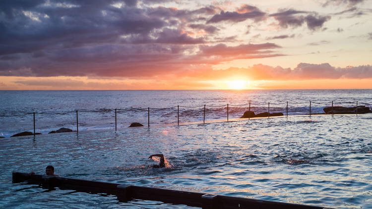 Sunrise at Bronte pool