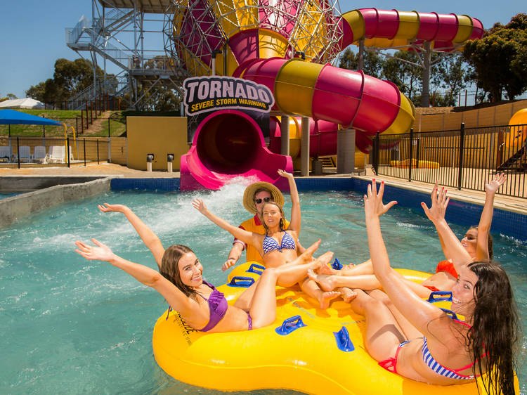 Tornado waterslide at Adventure Park Geelong