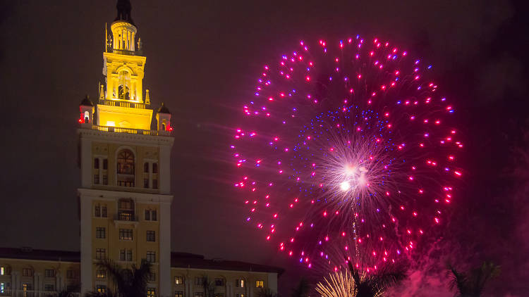 Fireworks at Biltmore Hotel