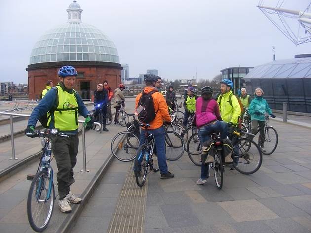 Cyclists in Southwark: Christmas Day Ride Cyclists in Southwark: Christmas Day Ride