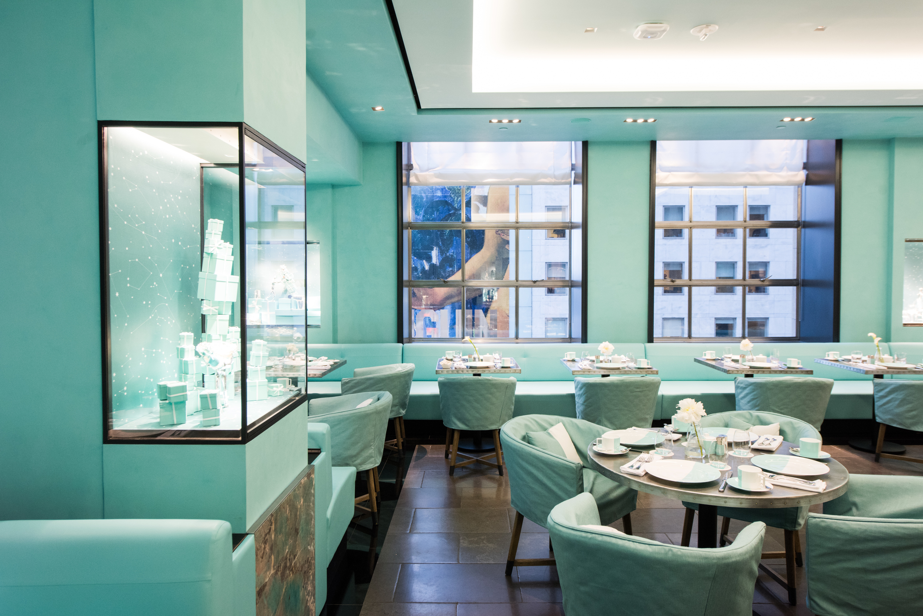 The Blue Box Cafe at the newly revamped Tiffany & Co. flagship store i, NYC Cafe