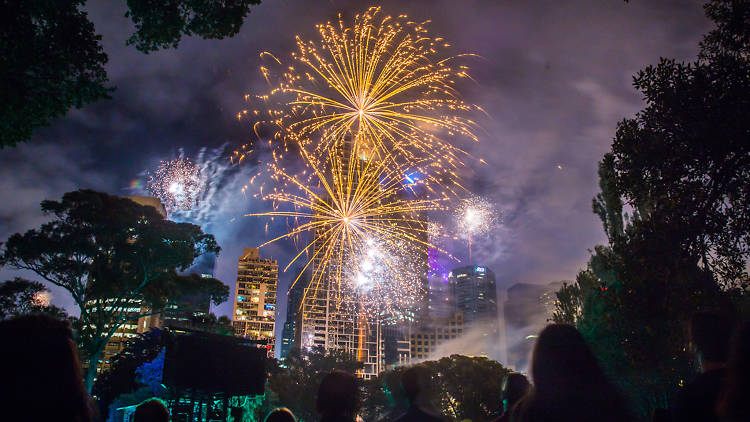 New Year's Eve in the City of Melbourne fireworks