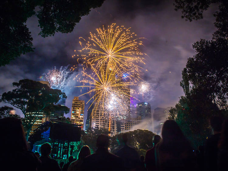 New Year's Eve in the City of Melbourne fireworks