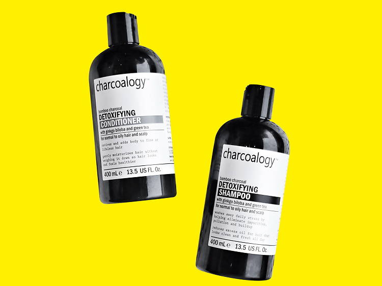 Charcoal shampoo and conditioner from Charcoalogy