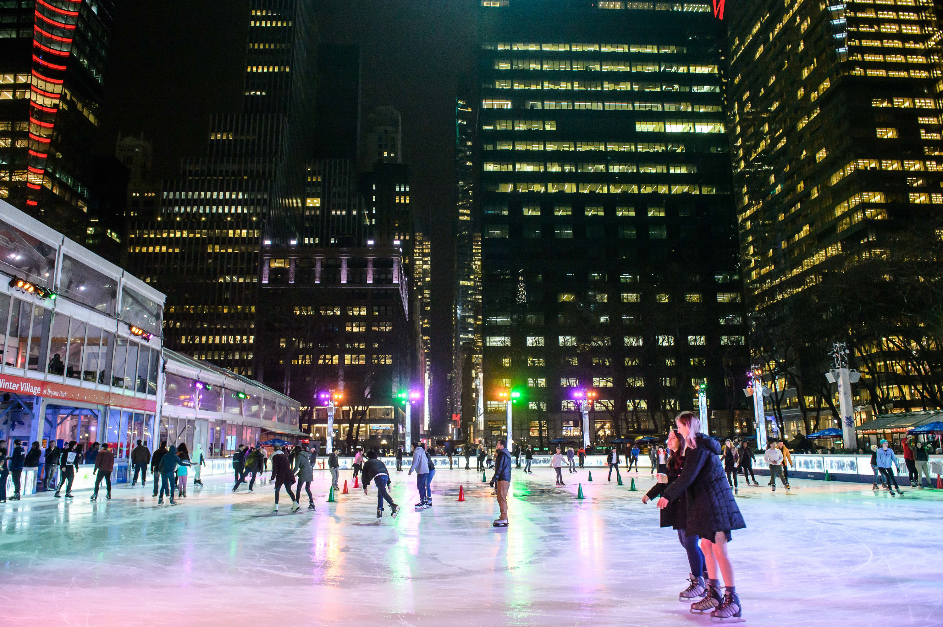 Go iceskating after hours at the Winter Village in Bryant Park next week