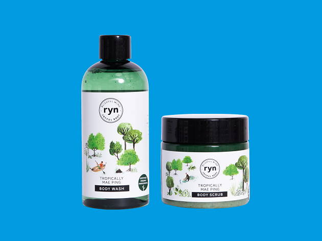 Tropically Mae Ping body wash and body scrub, Ryn, Ecotopia, Gift Guide Tropically Mae Ping body wash and body scrub, Ryn, Ecotopia, Gift Guide