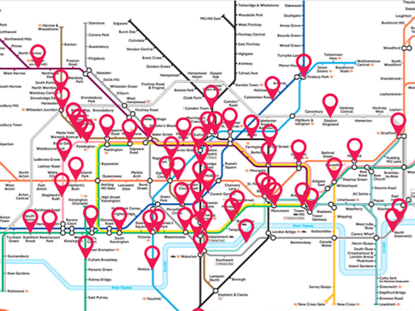 24 Awesome Alternative London Tube Maps