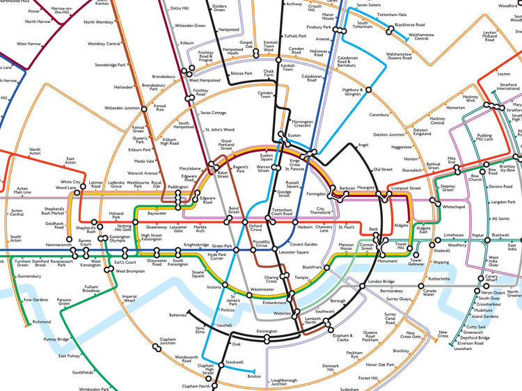 The map inspired by the Roundel