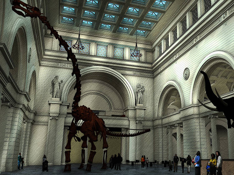 Arrival of the titanosaur at the Field Museum