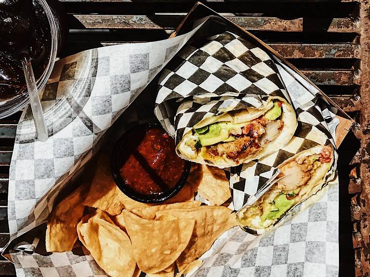 Brisket Burrito at Coffee Commissary