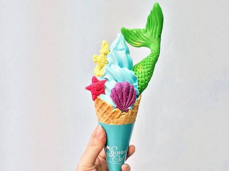 Order an Instagrammable ice cream at Scaredy Cat