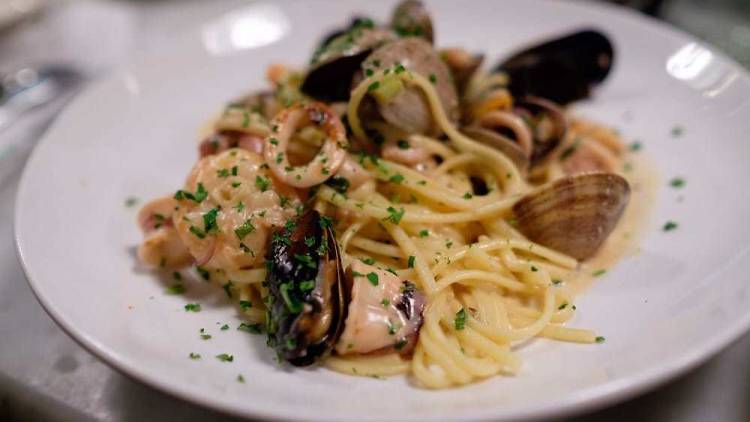 Seafood pasta at Sotto Mare 