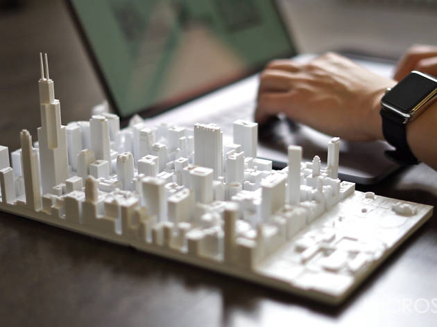 You can buy an insanely detailed 3D scale model of downtown Chicago Photograph: Courtesy Microscape