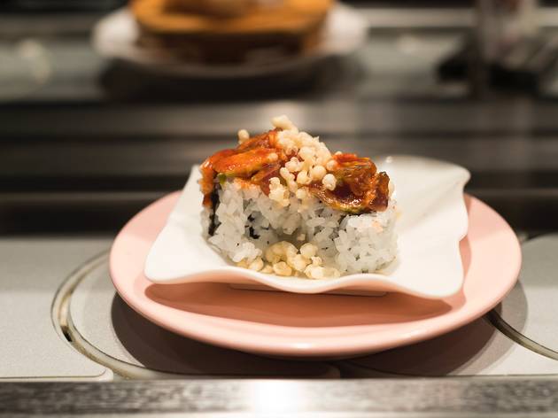 Food at Sakura Kaiten Sushi Train Food at Sakura Kaiten Sushi Train