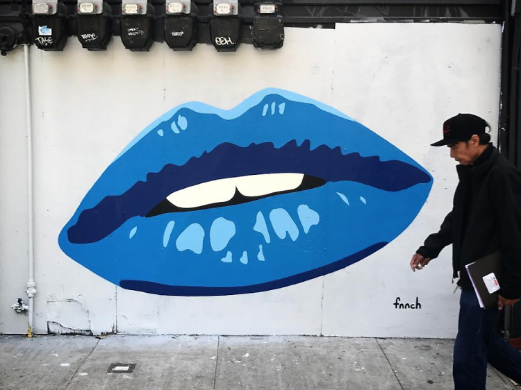 A blue kiss in the Haight