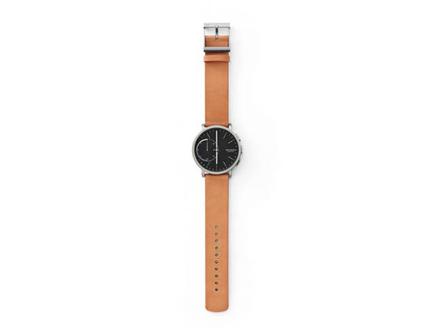 Skagen Hybrid Smartwatch – Hagen Titanium and Tan Leather Skagen Hybrid Smartwatch – Hagen Titanium and Tan Leather