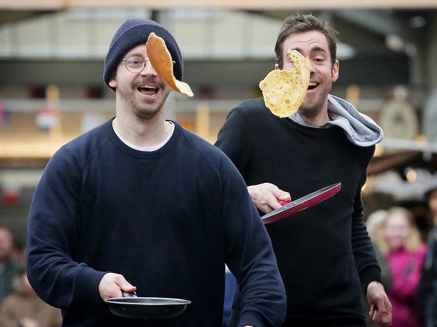 Greenwich Market Pancake Race Greenwich Market Pancake Race