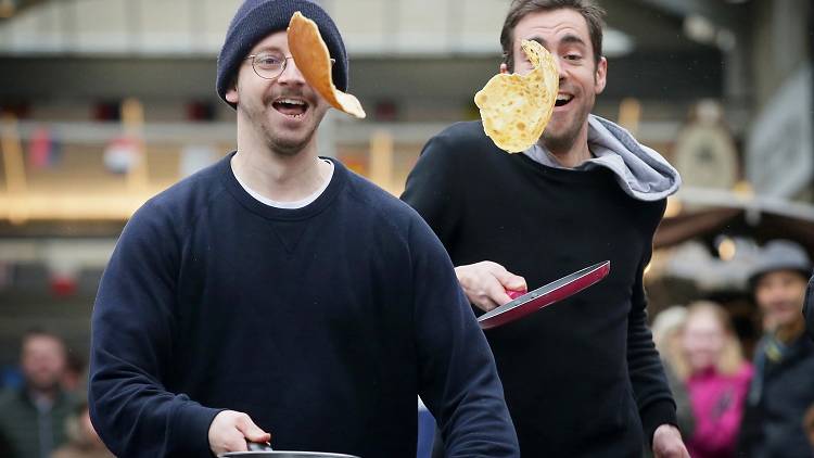 Greenwich Market Pancake Race