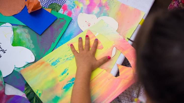 eric carle painting technique