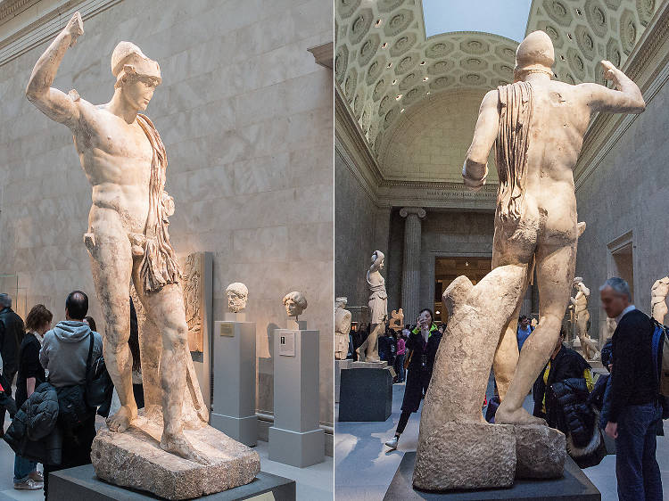 Marble statue of a wounded warrior, ca. A.D. 138–181