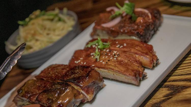 Pork ribs at International Smoke