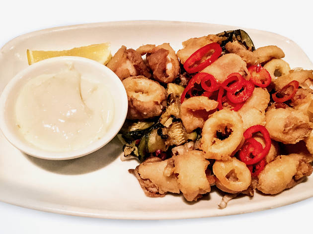Salt and Pepper squid at Gambaro Salt and Pepper squid at Gambaro