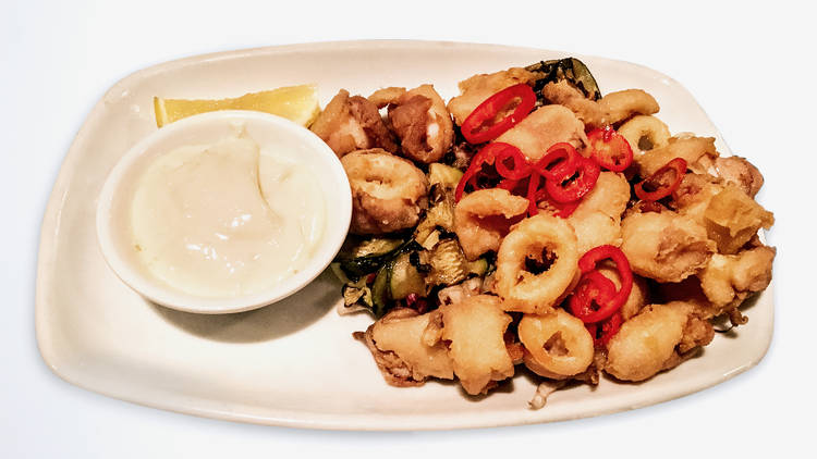 Salt and Pepper squid at Gambaro