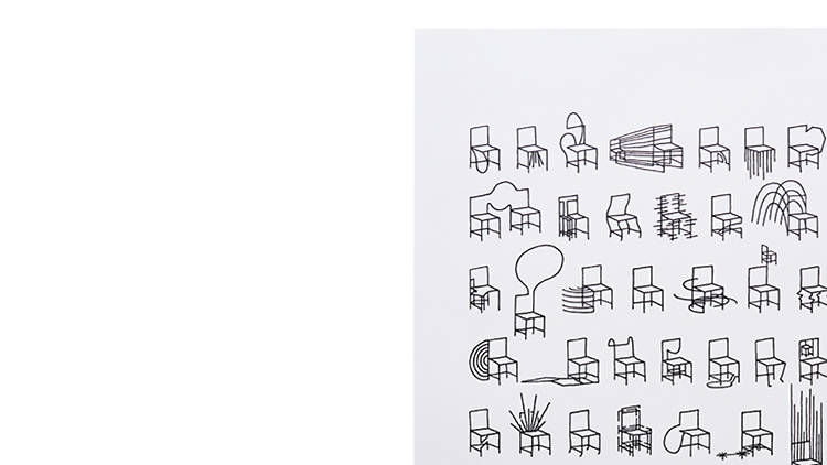 ‘Manga Chairs Sketch’ Poster, $19.95