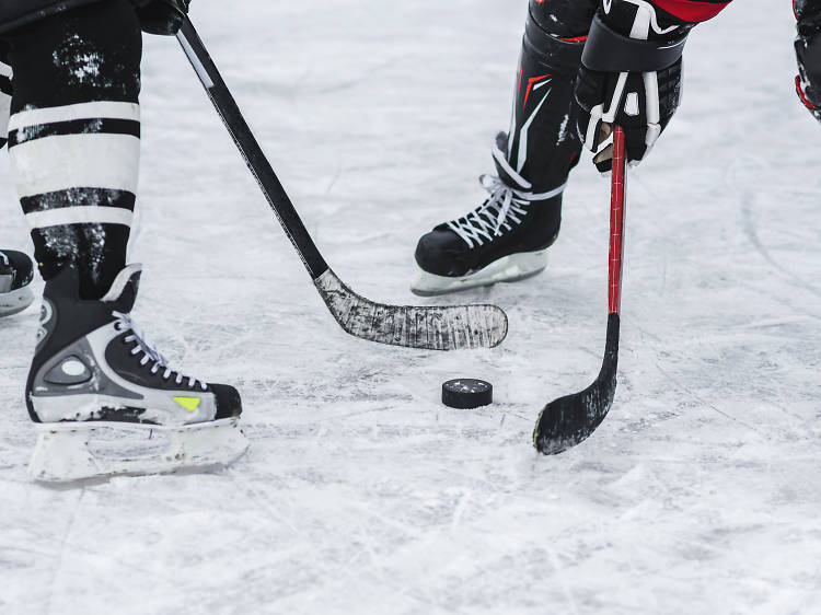 Hockey sobre patines: ¡Sticks arriba!