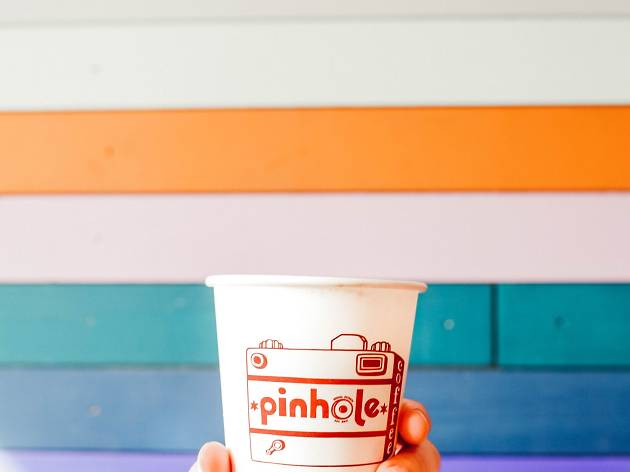 Pinhole Coffee Coffee cup at Pinhole Coffee